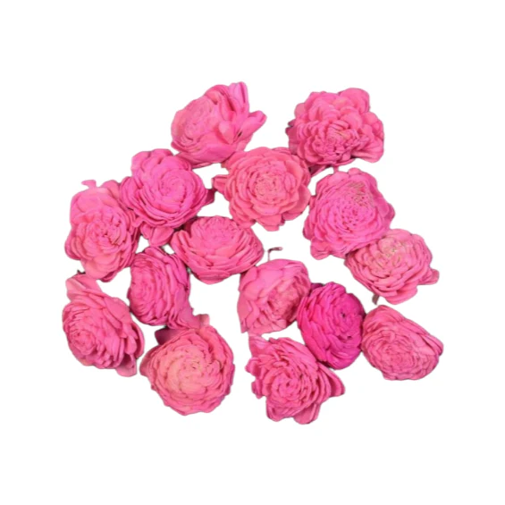 Capete Ming decorative, diametru 4 cm, culoare roz – ideale pentru aranjamente florale și proiecte DIY